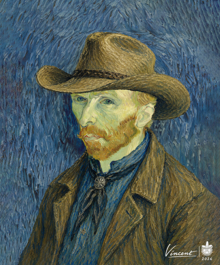 The Dutch Cowboy — Vincent van Gogh reimagined as a cowboy, after Self-Portrait with Grey Felt Hat, by Lee Beach